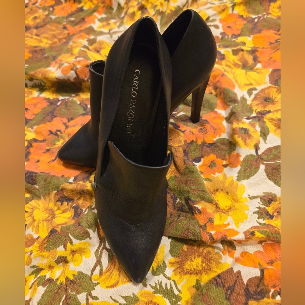 Black Leather Carlo Pazolini Heels